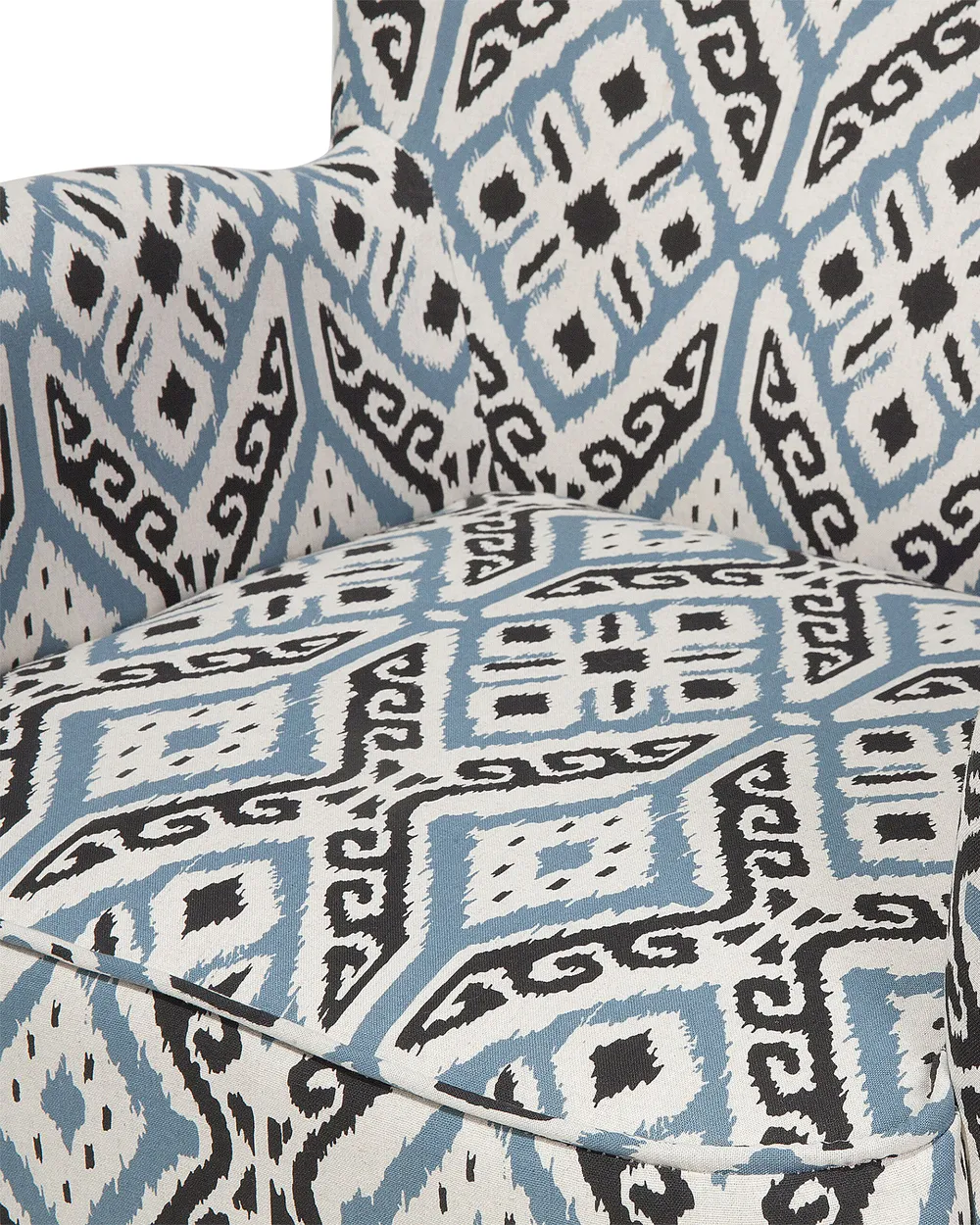 Armchair TUMBA with Footstool Fabric Multicolour_689962