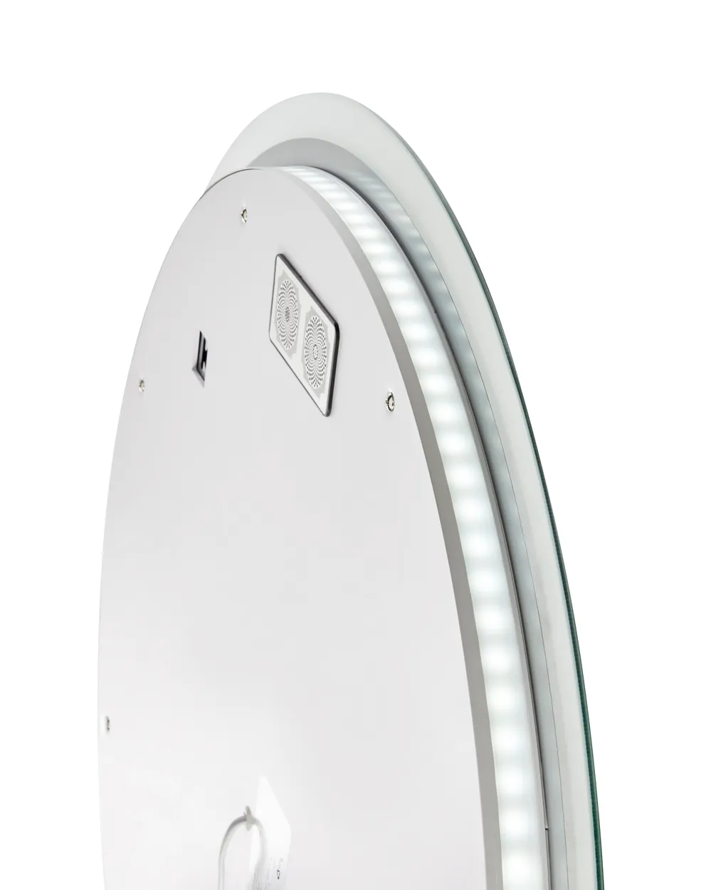 LED-Badezimmer-Spiegel FIXIN 80 cm 80 cm mit Bluetooth-Lautsprecher Silber_938961