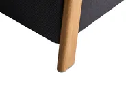 Pouf mit Stauraum EDLAND Stoff 45 cm Schwarz_1040675