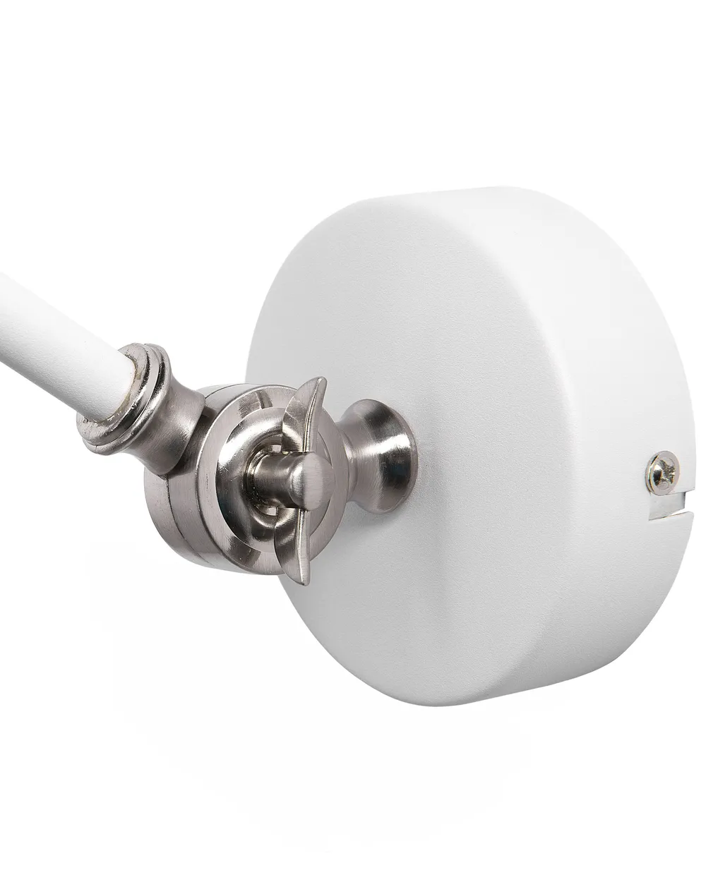 Set of 2 Wall Lamps MISSISSIPPI Adjustable Metal White_770812