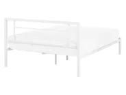 Bett mit Lattenrost Metall CUSSET 140 x 200 cm Weiß_817991