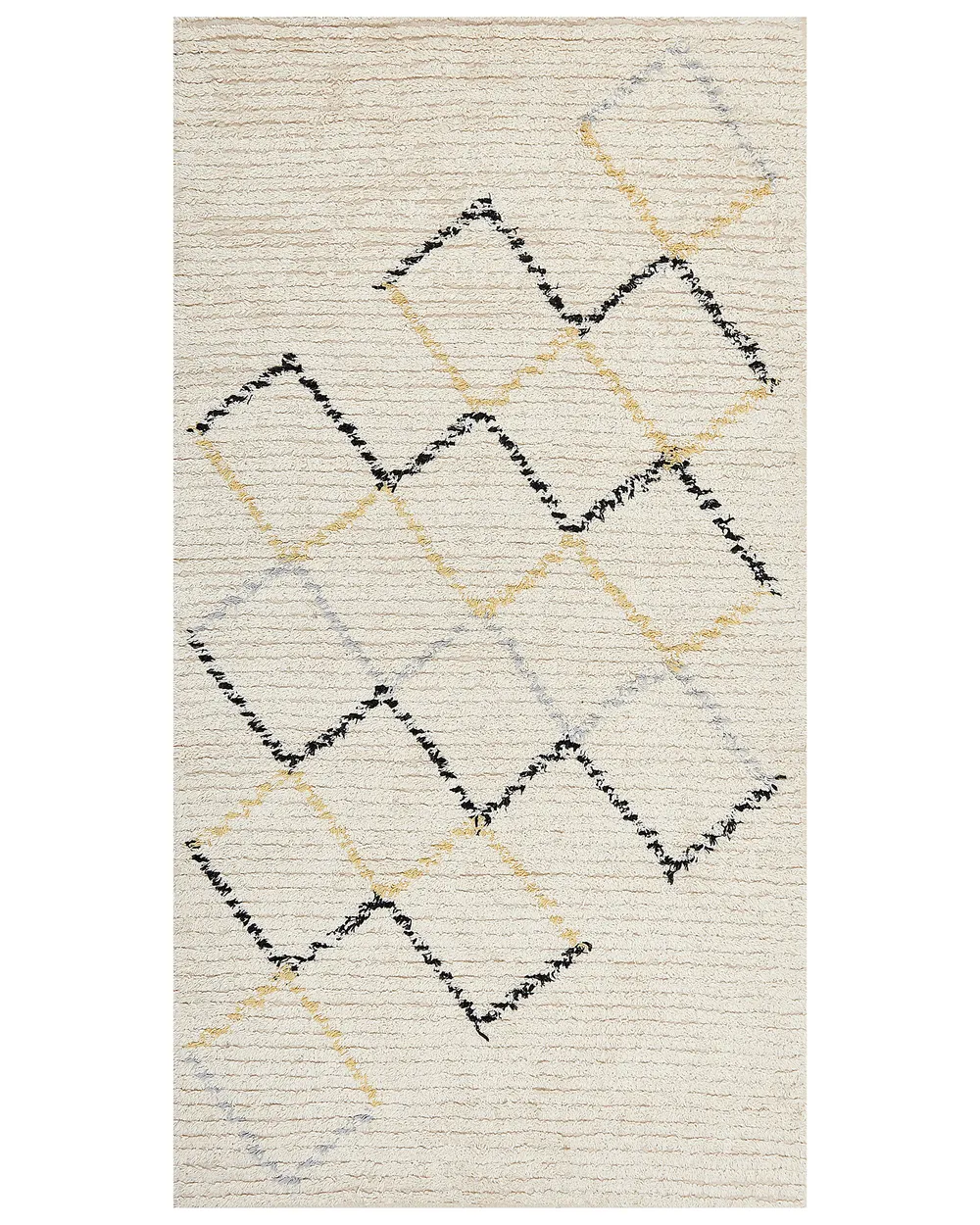 Teppich TEZPUR Beige 80 x 150 cm Baumwolle