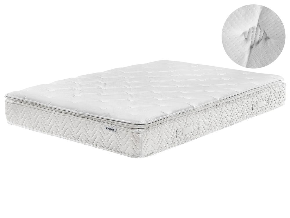 Memory Foam Pocket Spring Mattress AURA HYBRID PRO H3/4 Firm 140 x 200 cm (EU Double)