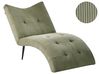 Chaiselongue QUILLY Cord Grün
