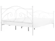 Bett mit Lattenrost Metall DINARD 180 x 200 cm Weiß_740786