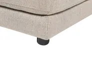 Sofa 3-Sitzer SIGTUNA mit Ottomane Stoff Beige_896596