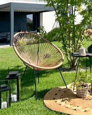 Gartenstuhl ACAPULCO II Polyrattan Naturfarben_883530