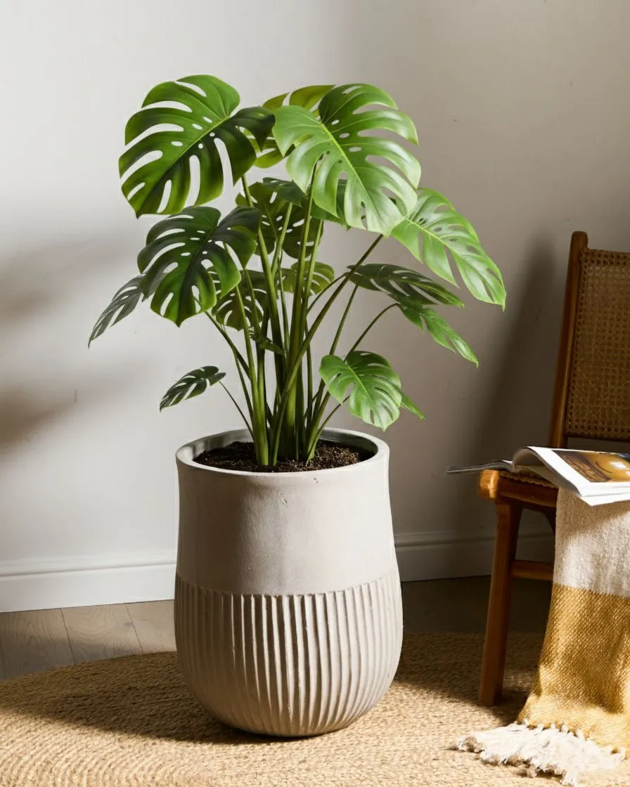 Blumenkübel PYLAROS 36 cm Grau_1032295
