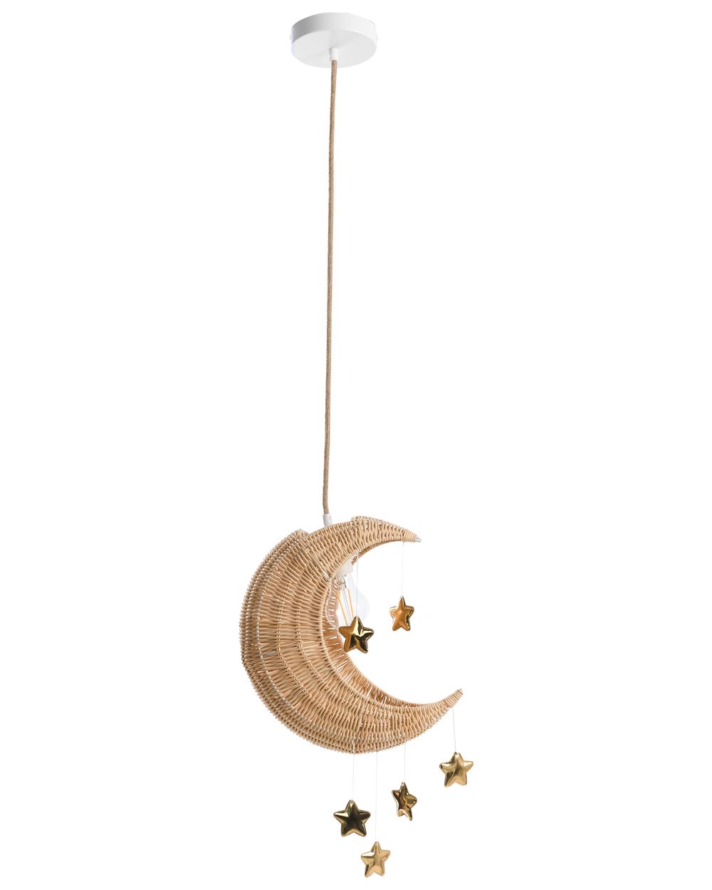 Hängeleuchte Mond ORCHON Rattan Naturfarben
