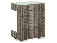 Garden Lounge Set with Table 6 Seater CORTE Modular PE Rattan Dark Brown_776449
