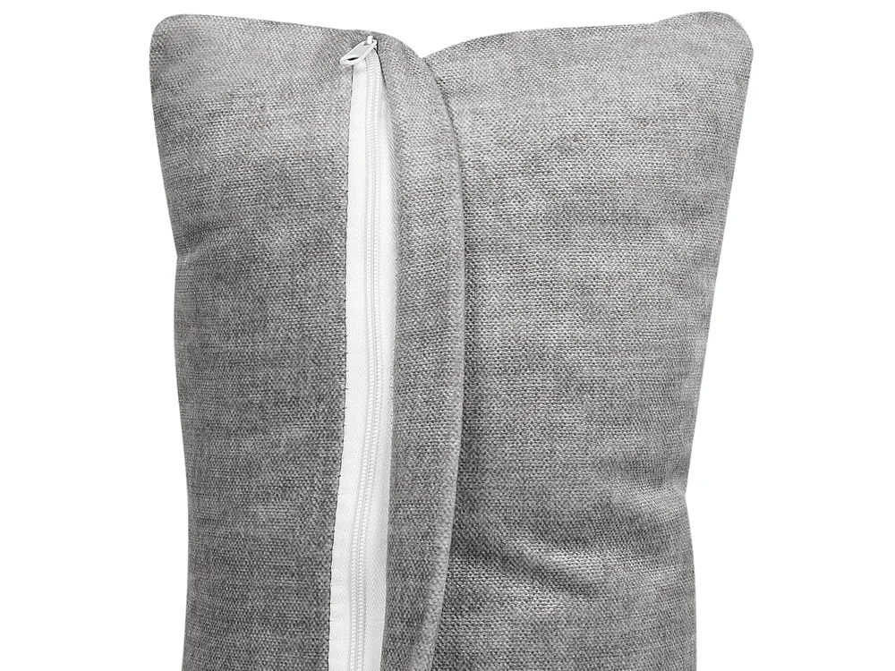 Modul Ecksofa 4-Sitzer HELLNAR Stoff Grau rechtsseitig_911937