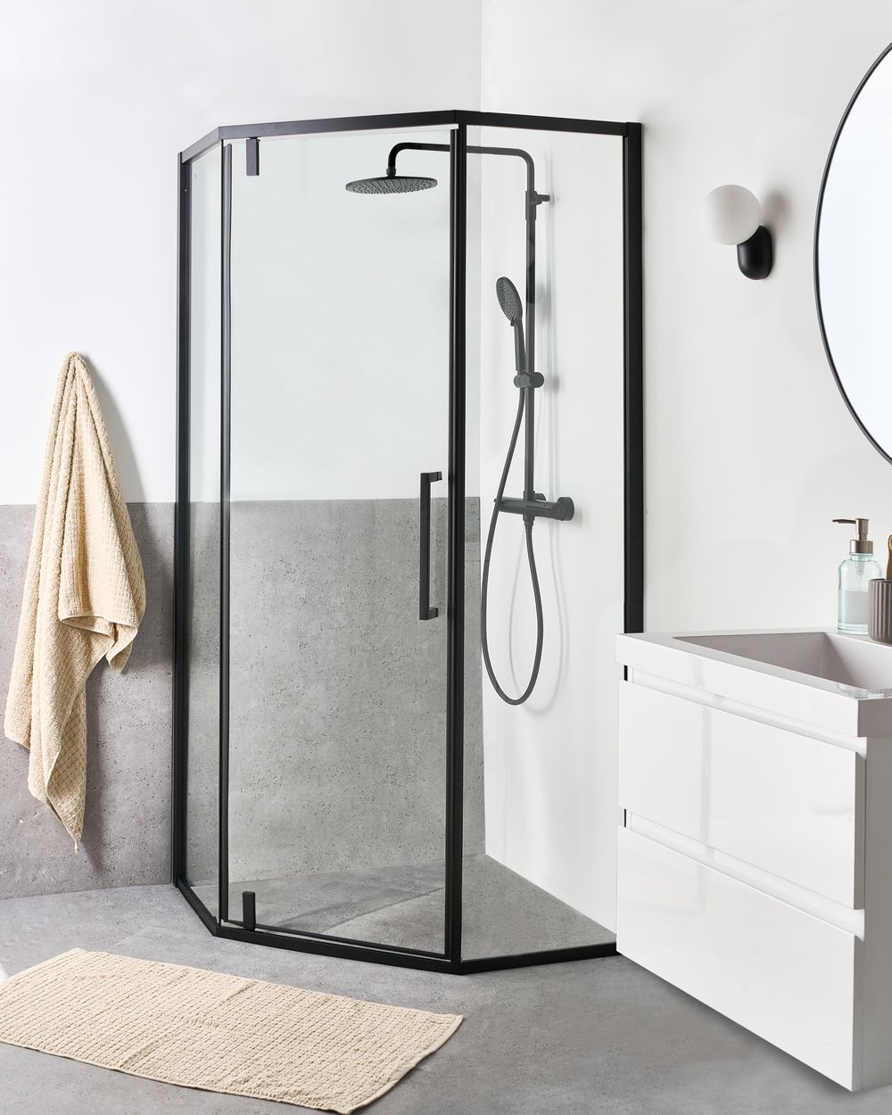Shower Enclosure TOCANTINS Black
