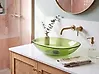 Countertop Basin MOENGO 540 x 360 mm Solid Surface Green