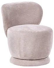 Fauteuil pivotant BLOMMA Tissu chenille_1163666