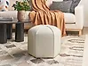 Pouf WISHEK Samtstoff Hellbeige
