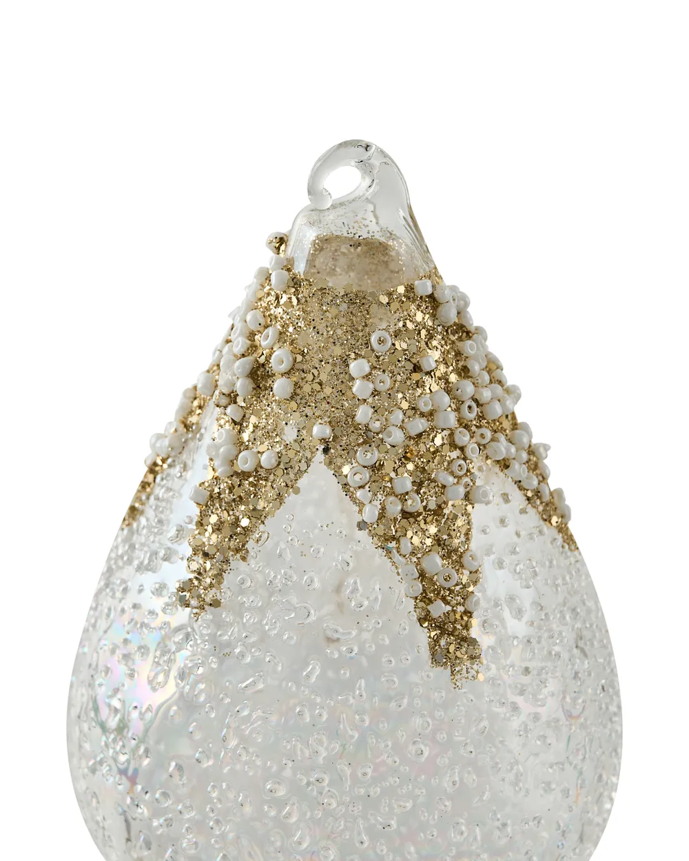 Weihnachtskugel 25er Set ICICLE Glas Transparent / Gold_1028447
