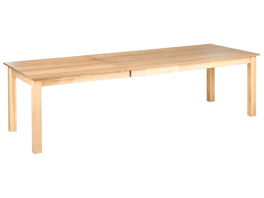 Uitschuifbare vergadertafel MADURA 100 cm 180/280 cm Licht essenhout