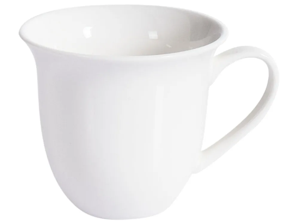Tassen 4er Set mit Untertellern ELDERBERRY Porzellan Weiß_957400