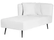 Rechtsseitige Chaiselongue RIOM Stoff Weiß_877303