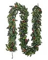 Weihnachtsgirlande LED WHITEHORN 270 cm Dunkelgrün