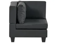 Modular Corner Sofa 4 Seater UNSTAD Faux Leather Black Left Hand_936694