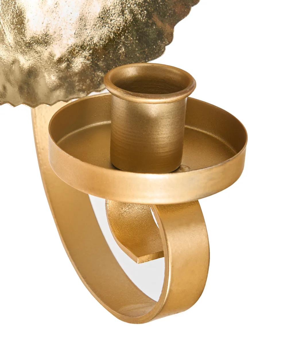 Wandkerzenhalter 2er Set FEIJO 44 cm Metall Gold_968354