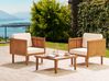 Bistro Set inkl. Kissen BARATTI Akazienholz Braun