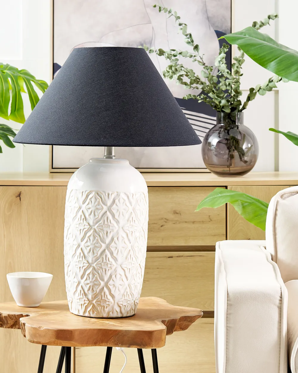 Table Lamp TELIRE Ceramic Beige_849250