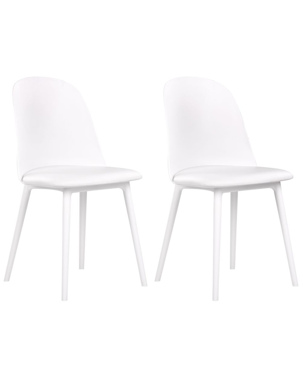 Set of 2 Dining Chairs FOMBY White