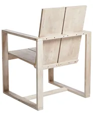 Set mit 6 Stühlen und Sitzkissen AZZANELLO Akazienholz Cremeweiß_956806
