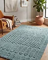 Teppich SIRNAK Mintgrün 160 x 230 cm Baumwolle