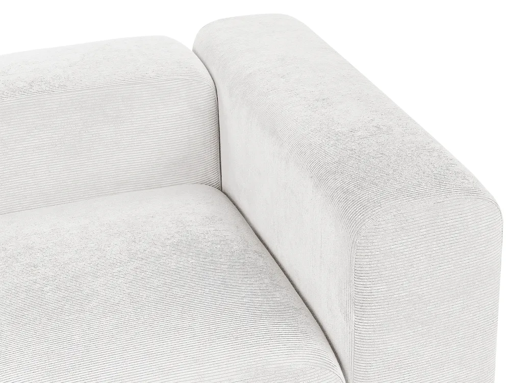 Modular Sofa 2 Seater FALSTERBO Corduroy Off-White_916082