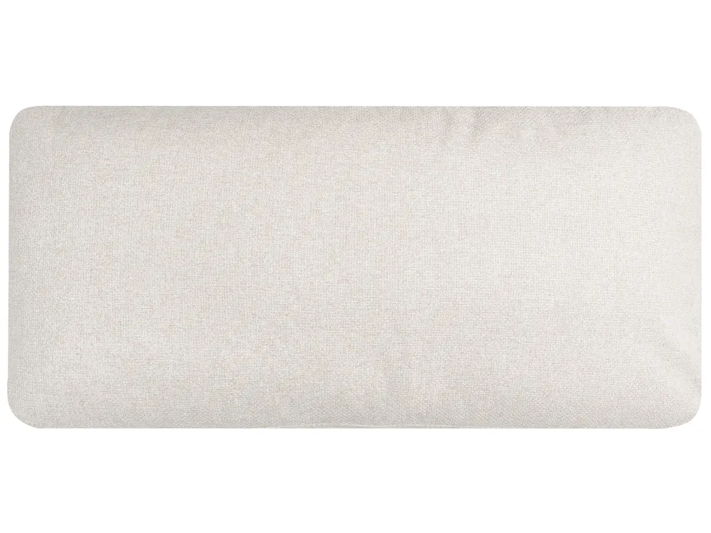Schlafsofa 3-Sitzer ROYKKA Stoff Cremeweiß_1071601