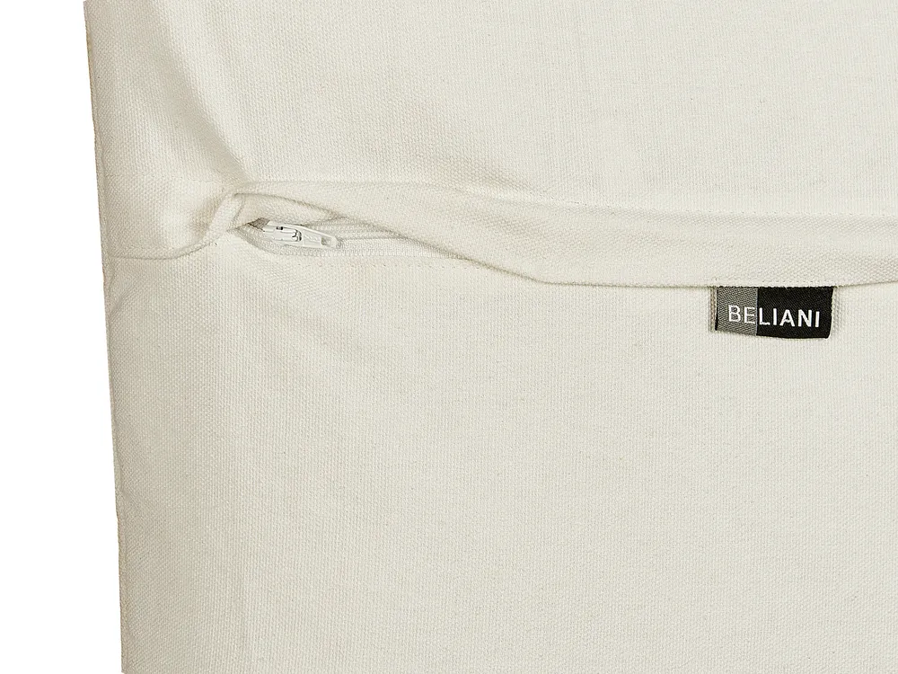 Dekokissen 2er Set BAHRAICH 50 x 50 cm Baumwolle Bunt Blumenmuster_829490