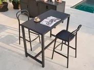 Outdoor-Bartisch ROCHA Graphitgrau Metall_1079689