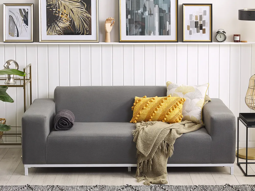 Garden Sofa 2 Seater ROVIGO Grey_786106