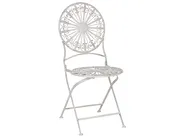 Bistro Set klappbar SCAFA Metall Weiß_856103