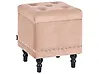 Poef met opbergruimte LORETTO Fluweel Beige