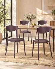 Gartenstuhl 4er Set VIESTE Braun_1174423