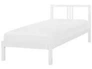 Bett mit Lattenrost Kiefernholz VANNES 90 x 200 cm Weiß_750827