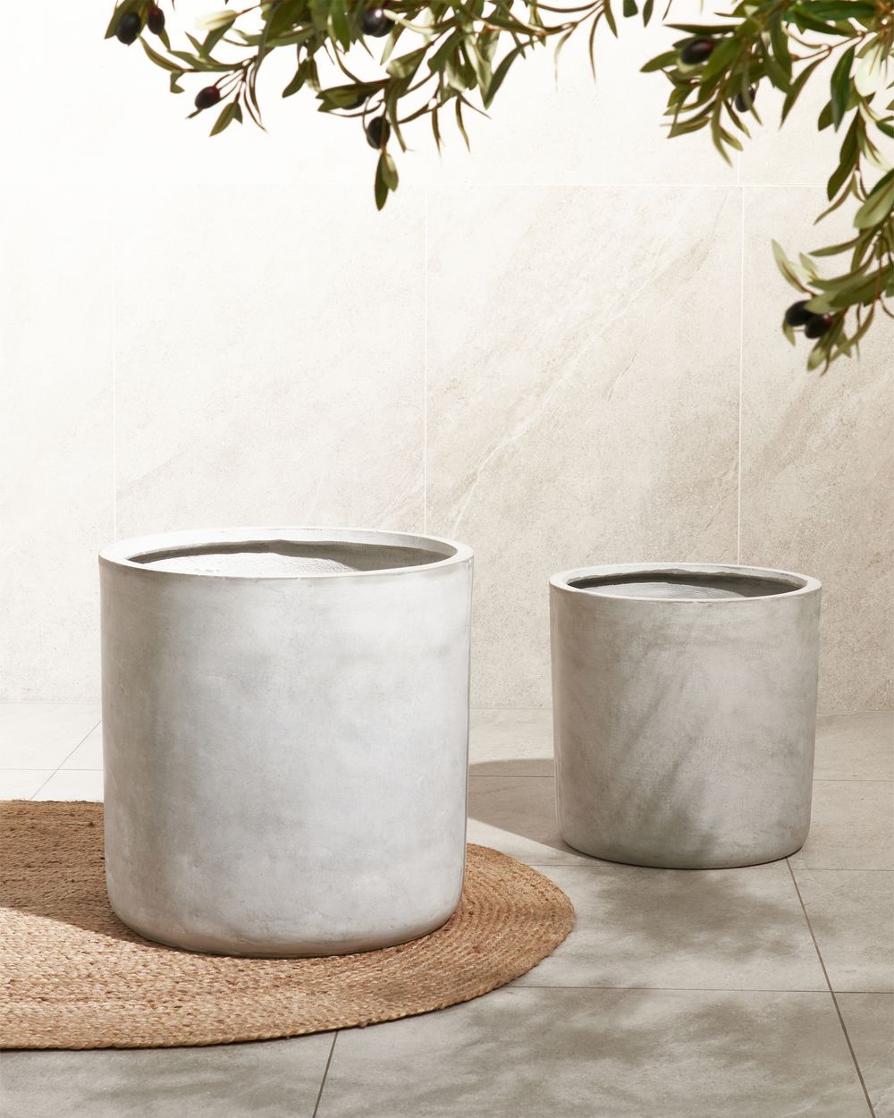Cvjetni lonac MESSENE 51 cm svijetlosivi