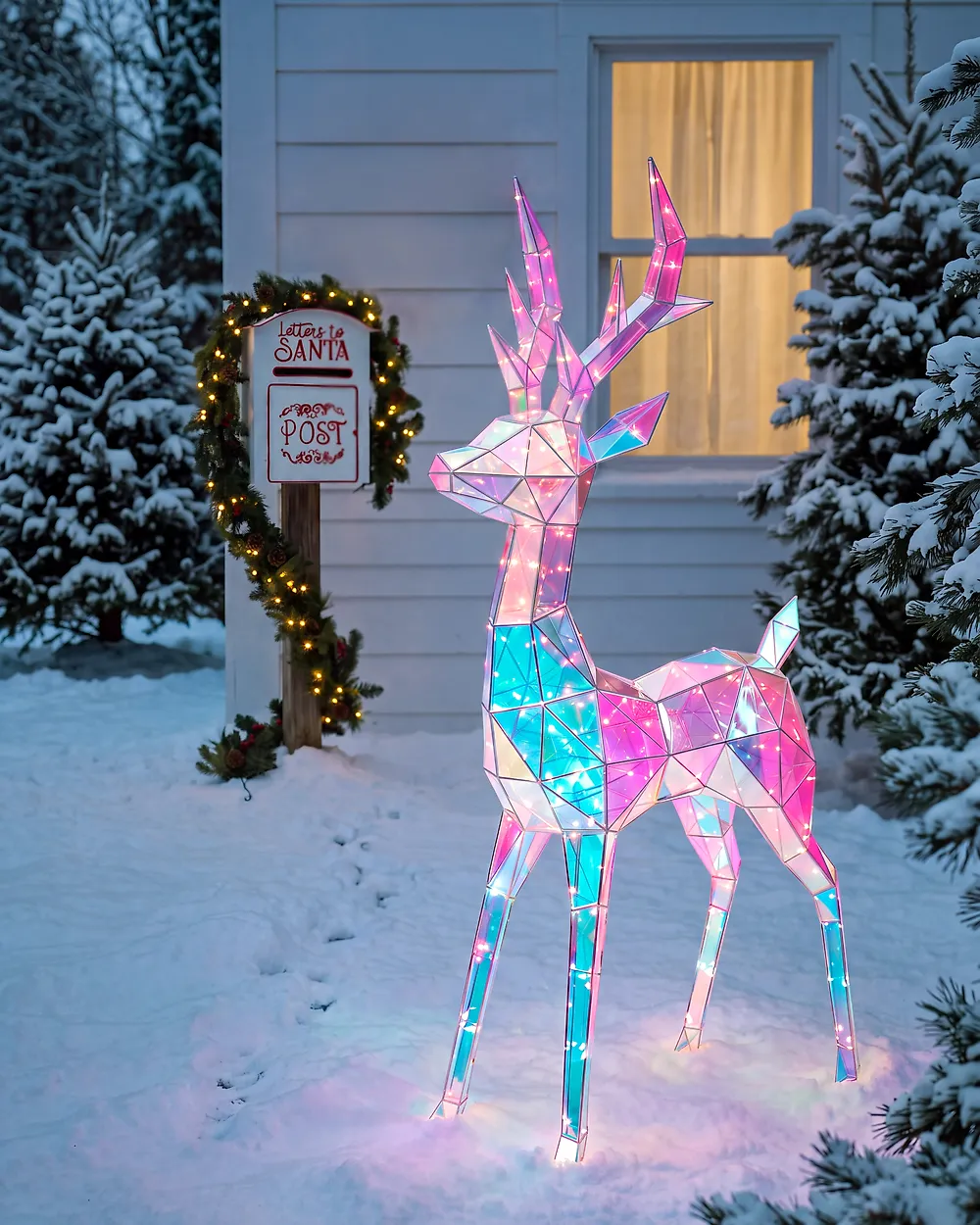 Outdoor Decoration LED HALSUA 76 cm Reindeer Multicolour