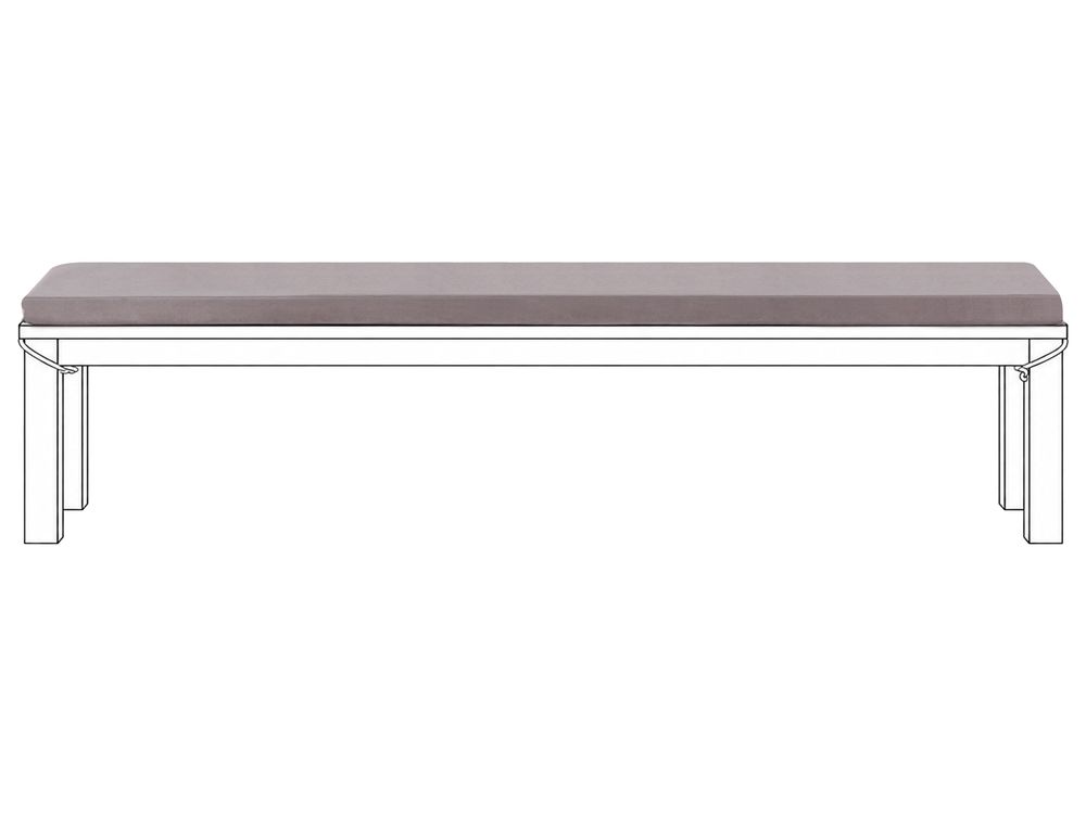 Bankauflage MONSANO 168 x 35 cm Grau