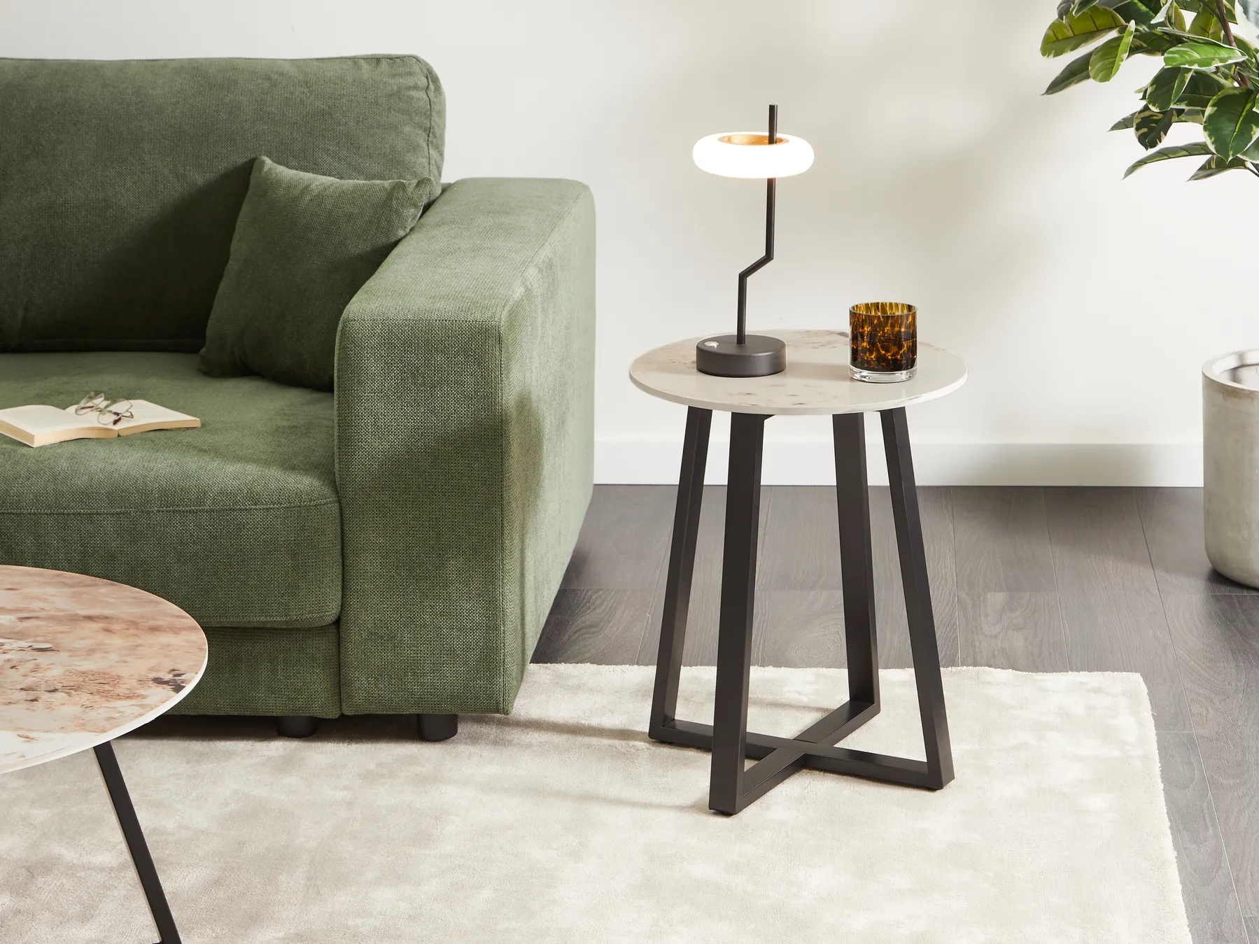 Side Table IVINS Ceramic Black_937161