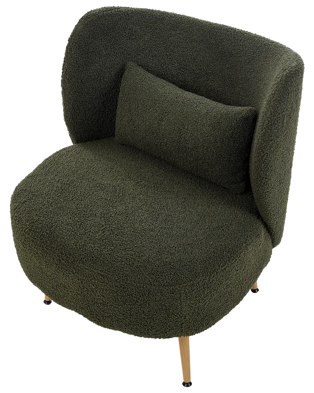 Armchair OTSBY II with Cushion Boucle Dark Green_942069
