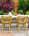 Gartenstuhl 4er Set PESARO Gelb