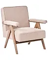 Sessel EVJE Kunstleinen Beige
