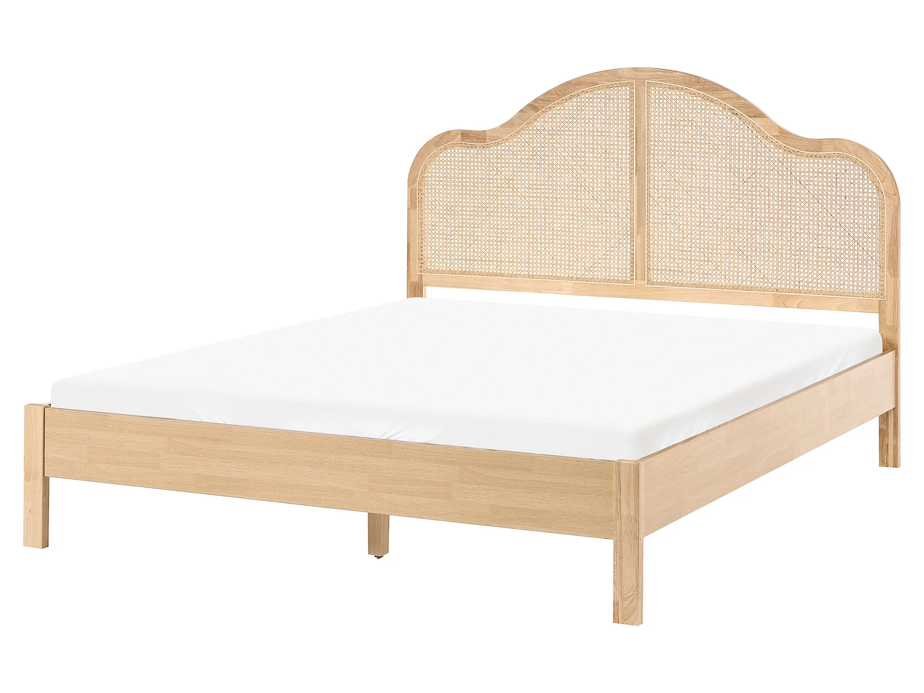Lit avec sommier HOUNOUX 160 x 200 cm Marron clair_1047742