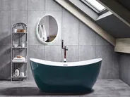 Freistehende Badewanne ANTIGUA 170 x 77 cm Blaugrün_827979