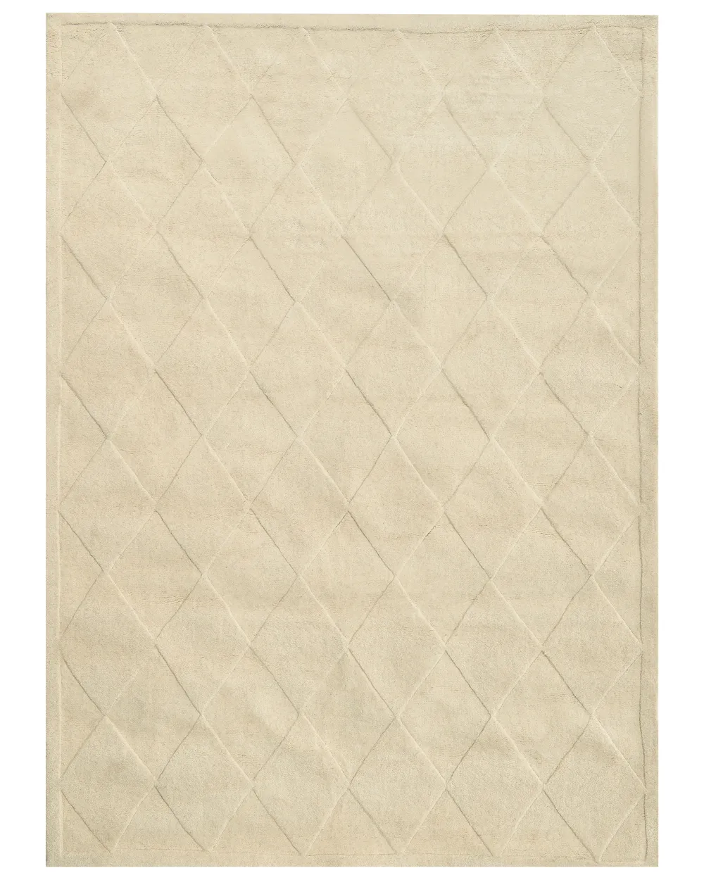 Rug LUNARA Light Beige 160 x 230 cm Wool